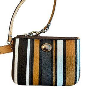 Coach Peyton Multi-Stripe Wristlet (F51619)- NWOT